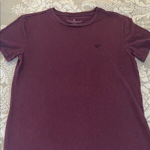 American Eagle Outfitters Men's Crew Neck T-Shirt - Maroon